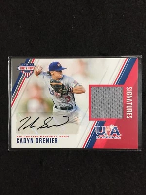 2018 U.S.A. Stars & Stripes,Caden Grenier Auto Jersey 284/299 #4 - Image 1 of 2