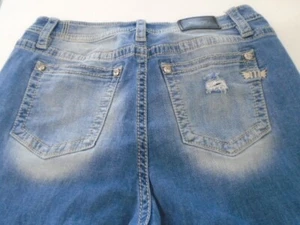 MISS ME Damen Jeans Denim verziert Stretch High Rise FLARE Heaven Größe 33 - Bild 1 von 11