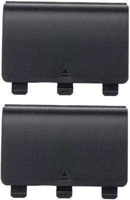 Lot of 2 Battery Cover Lid Shell Door Replacement Repair For Xbox One S X Black - Image 1 of 3