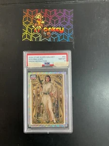 2024 Topps Star Wars Galaxy Princess Leia Organa Holding Hope 41/99 #82 PSA 8 - Picture 1 of 2