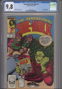 Sensational She Hulk #2 CGC 9.8 1989 Marvel Comics Wasp App - Foto 1 di 7