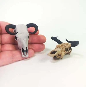 Auroch 1:24 Scale Skull Replica dollhouse diorama miniature realistic (1 skull) - Picture 1 of 5