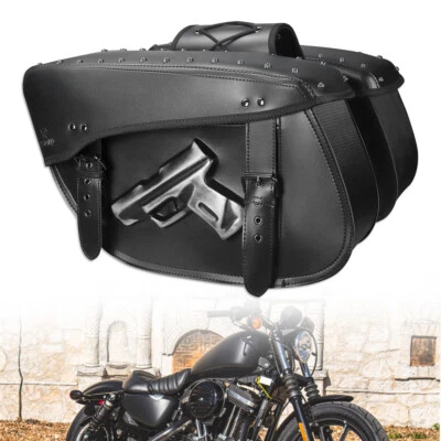 Fits For Harley Sportster XL883/1200 Saddle bag Tool Side bag Storage Luggage - Image 1 of 4