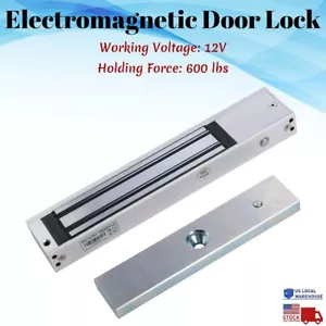 12V Electric Magnetic Door Lock Electromagnetic 280KG (600LB) Access Control - Picture 1 of 9