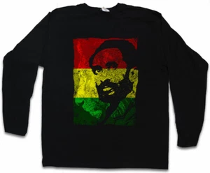 HAILE SELASSIE PORTRAIT III LANGARM T-SHIRT Lion of Judah Ethiopia Rastafari - Picture 1 of 1