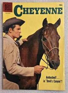 Cheyenne #8  Aug-Oct 1958  Dell Comics   Good  Clint Walker Western - Picture 1 of 3