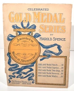 Celebrated Gold Medal Series-1912 Sheet Music-Harold Spence-Music Student Award - Picture 1 of 9