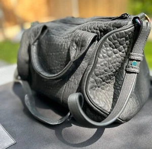 ALEXANDER WANG Black Rocco w/ RARE Iridescent Hardware +Dust Bag LIMITED EDITION - Picture 1 of 14
