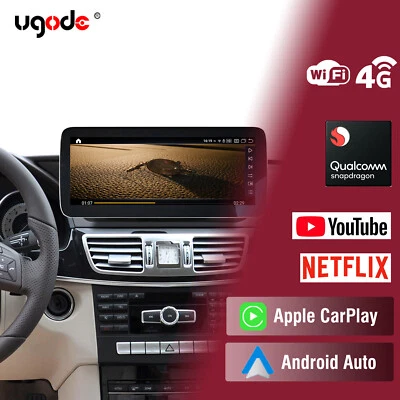 For Mercedes E Class W212 S212 Android 13 Screen Carplay Navi Multimedia 12.3" - Image 1 of 4
