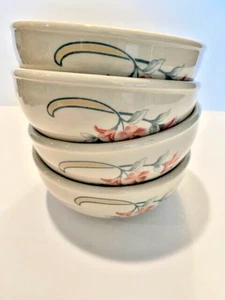 Homer Laughlin Restaurantware Pink Sage Small Bowls 5 Inch by 2 Inch Set of Four - Picture 1 of 6