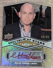 2009 Upper Deck Spectrum Of Stars Die-Cut Autograph Card Martin Klebba #04/50