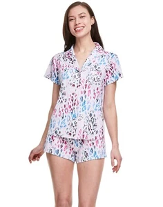 PJ Couture Kerbkragen kurz Set, Stil 83138E, Animal Glitzer Print, klein - Bild 1 von 4