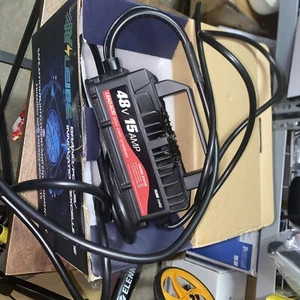 15 Amp 48 Volt Golf Cart Smart Battery Charger for Yamaha G29 Carts 3-Pin Plug - Picture 1 of 2