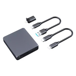 Card Reader High Speed USB 3.2 Card Adapter Aluminum Computer Memory Card Reader - Photo 1/8