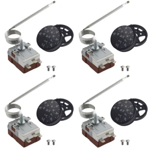 KIT INTERRUPTOR DE TEMPERATURA CONTROLADOR TERMOSTATO VENTILADOR REFRIGERACIÓN ELÉCTRICO AJUSTABLE 4 PIEZAS - Imagen 1 de 5