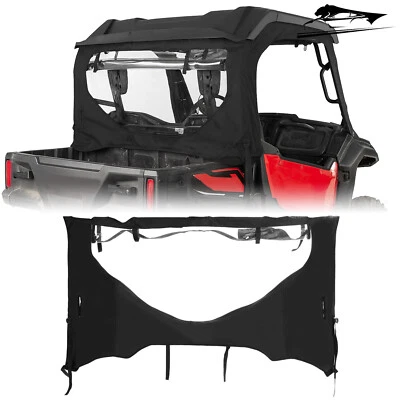For 2016 - 2025 Honda Pioneer 1000/1000-5 Soft Black Rear Window w/Roll-Up Vent - Image 1 of 4
