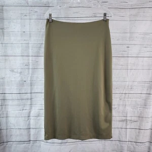 T Alexander Wang Womens Skirt Sz Large Solid Green Rayon Blend Zips - Picture 1 of 4