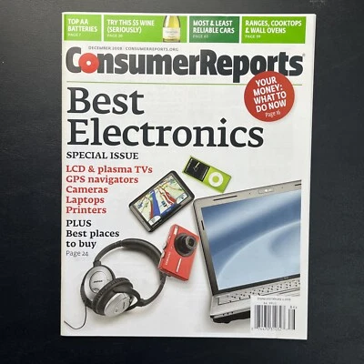 Consumer Reports Magazine Catalog Dec 2008 - Best Electronics - Special Issue - Image 1 of 4