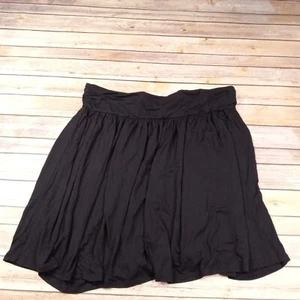 Falda Lane Bryant 18/20 negra de punto completo con cintura ancha - Imagen 1 de 5