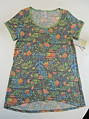 Camiseta clásica LuLaRoe para mujer talla extra pequeña XS suave mantecosa nueva con etiquetas top colorido Foto 1 de 4