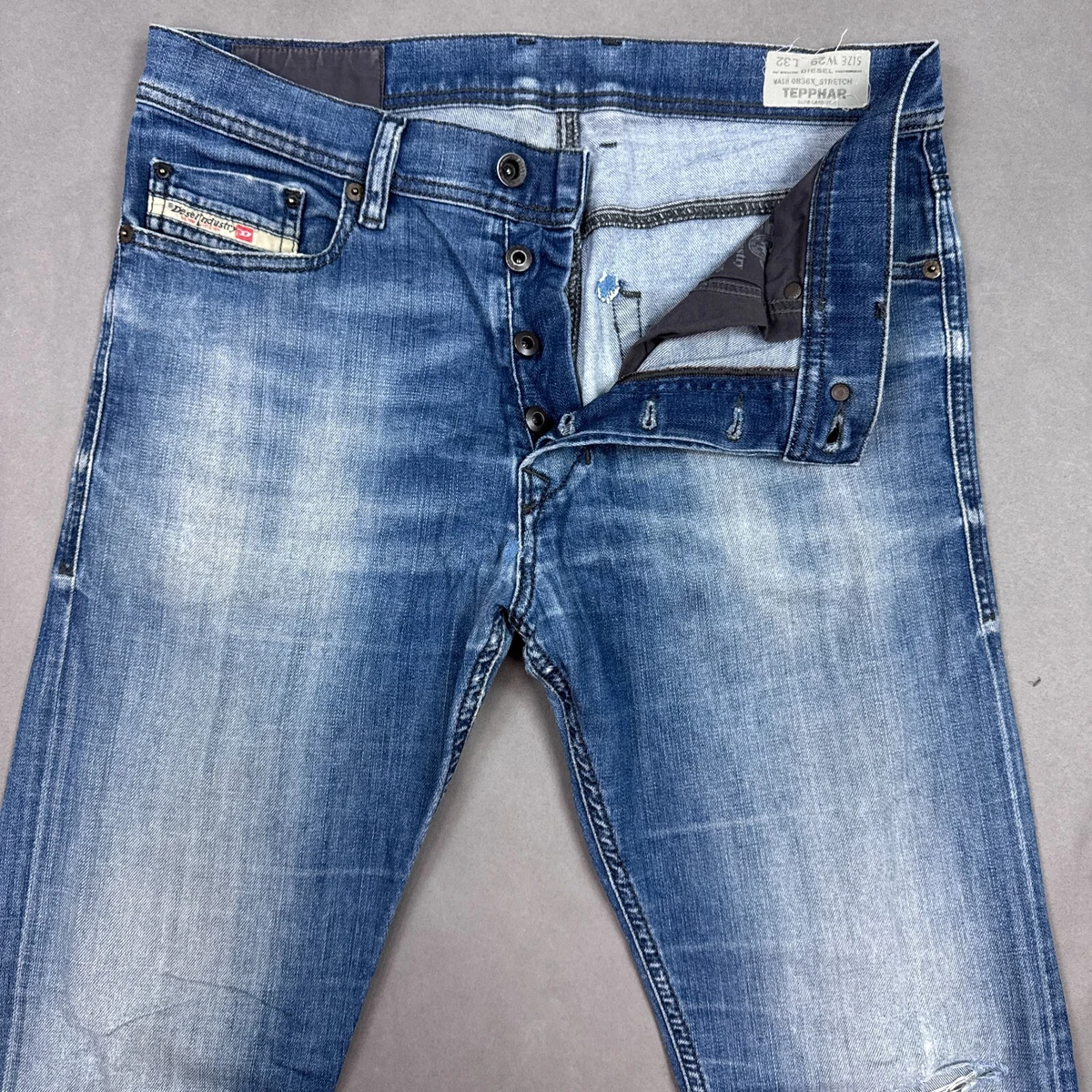 Diesel Tepphar Slim Jeans for Men for sale - eBay