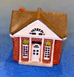 Rockwell's Christmas on Main Street Collection "The Bank" 105 Porcelain Ornament - Picture 1 of 10
