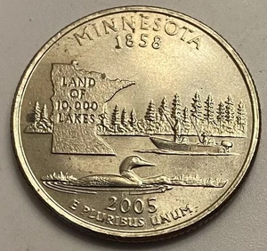 2005 D** Minnesota State Quarter**Clear Extra Tree Error"**Proof Like*AU**(Rare) - Picture 1 of 2