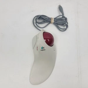 Logitech TrackMan Marble FX T-CJ12 Wired PC Mouse PS2 Adapter - Picture 1 of 6