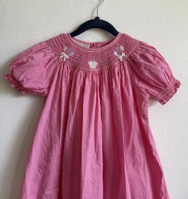Strasburg Collections Smocked Pink Birthday Dress Girl’s 3Y - Image 1 of 4