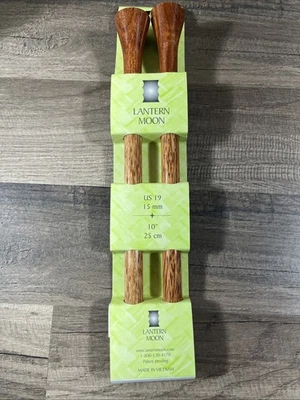 Lantern Moon 10" 25cm Palmwood Single Point Knitting Needles US 19 (15mm) - Image 1 of 3