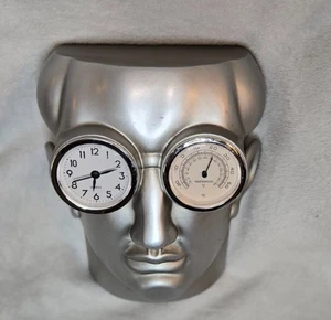 Orologio scultura stile Metropolis termometro Oscar Wilde citazione - Foto 1 di 10