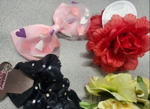 Flower And Bow Hair  Accessories  Bundle - Picture 1 of 5