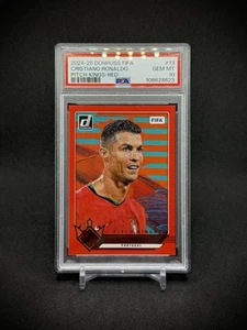 Cristiano Ronaldo 2024 Panini Donruss Soccer Pitch Kings RED SP PSA 10 Pop1 - Picture 1 of 3