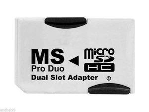 Adaptateur Micro SDHC Pour Memory Stick MS Duo Pro (PSP, Sony...) - Photo 1/4