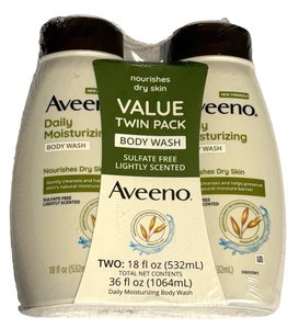 Aveeno Daily Idratante Avena Body Wash per Pelle Secca, Senza Sapone - 2 Confezioni x 18 oz - Foto 1 di 6