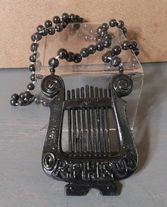 Collana di perle Orfeo Arpa Lira Martedì Grasso Nero - Foto 1 di 1