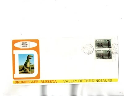 Sc#667   FDC DRUMHELLER,AB-Valley of  the DINOSAURS  cachet - Image 1 of 2