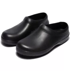 Oil Resistant Work Shoes Non Slip Cushion Chef Safety Water Kitchen Size 9 - Picture 1 of 11