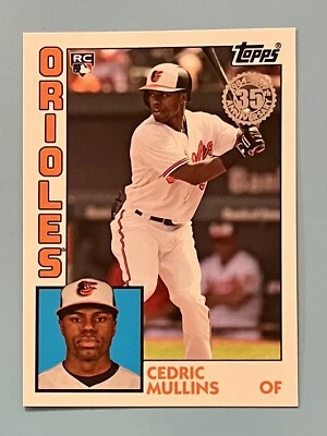 2019 Topps Series 2 CEDRIC MULLINS #84R-CM RC 1984 Topps Baseball Rookies Insert - Image 1 of 2