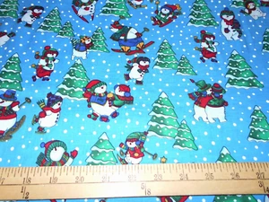 1 yard Snow Fest Christmas Fabric - Picture 1 of 1