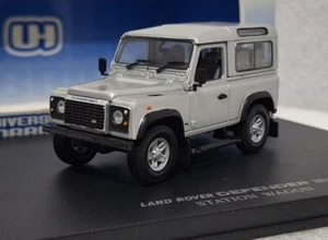 (4) Land Rover Defender 90 SW Zambezie Silver 1:43 Universal Hobbies UH1241 - Picture 1 of 16