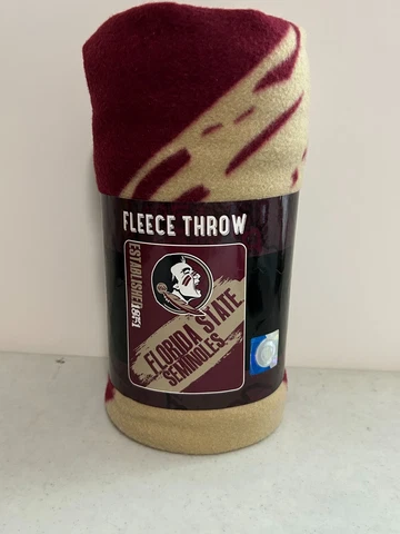 Florida State Seminoles FSU Fleece Throw Blanket 50"x60" NEW!!! NCAA Cover