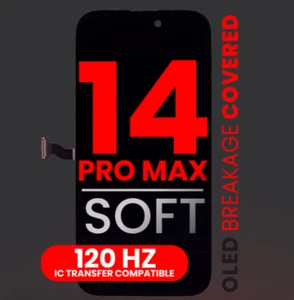 Assemblage OLED compatible pour iPhone 14 Pro Max (OLED souple) (taux de rafraîchissement 120 CV) - Photo 1 sur 1