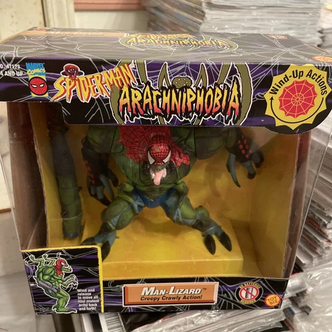 TOYBIZ Marvel SPIDER-MAN Arachniphobia MAN-LIZARD Wind-Up Crawly Action Figure Cover