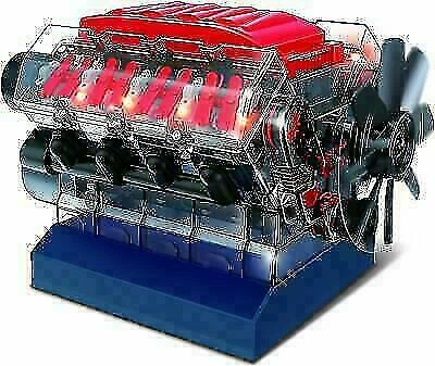 Playz V8 Combustion Engine Model Building Toy Kit