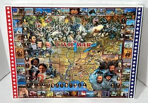 NEW White Mountain United States Civil War 1000 Pc 24"x30" Jigsaw Puzzle 1999