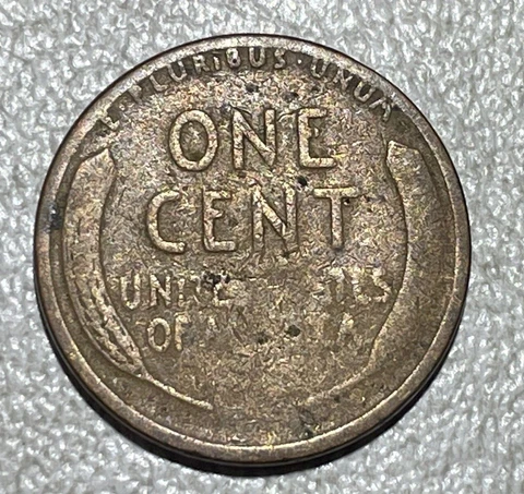 1923 Lincoln Wheat Cent Reverse Planchet Error US Mint Coin Cover