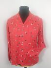 1950S Style Atomic Red Shirt Small