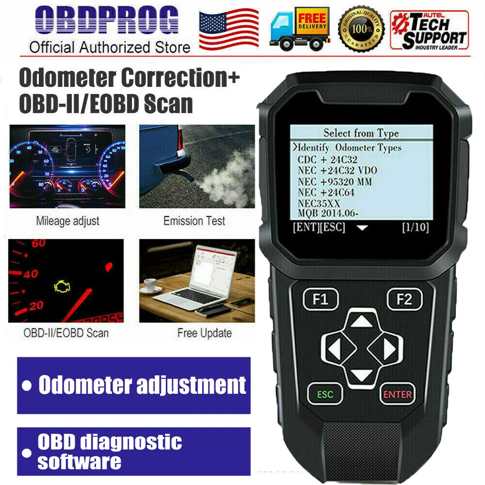 OBDPROG MT401 кластер пробег одометр коррекции автомобиля OBD2 сканер считыватель кодов - Изображение 1 из 4