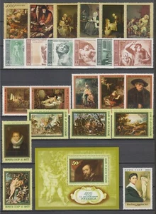Pintura europea Rusia 1974-80 23 sellos + 1SS, MNH, OG, EN MUY BUEN ESTADO - Imagen 1 de 1